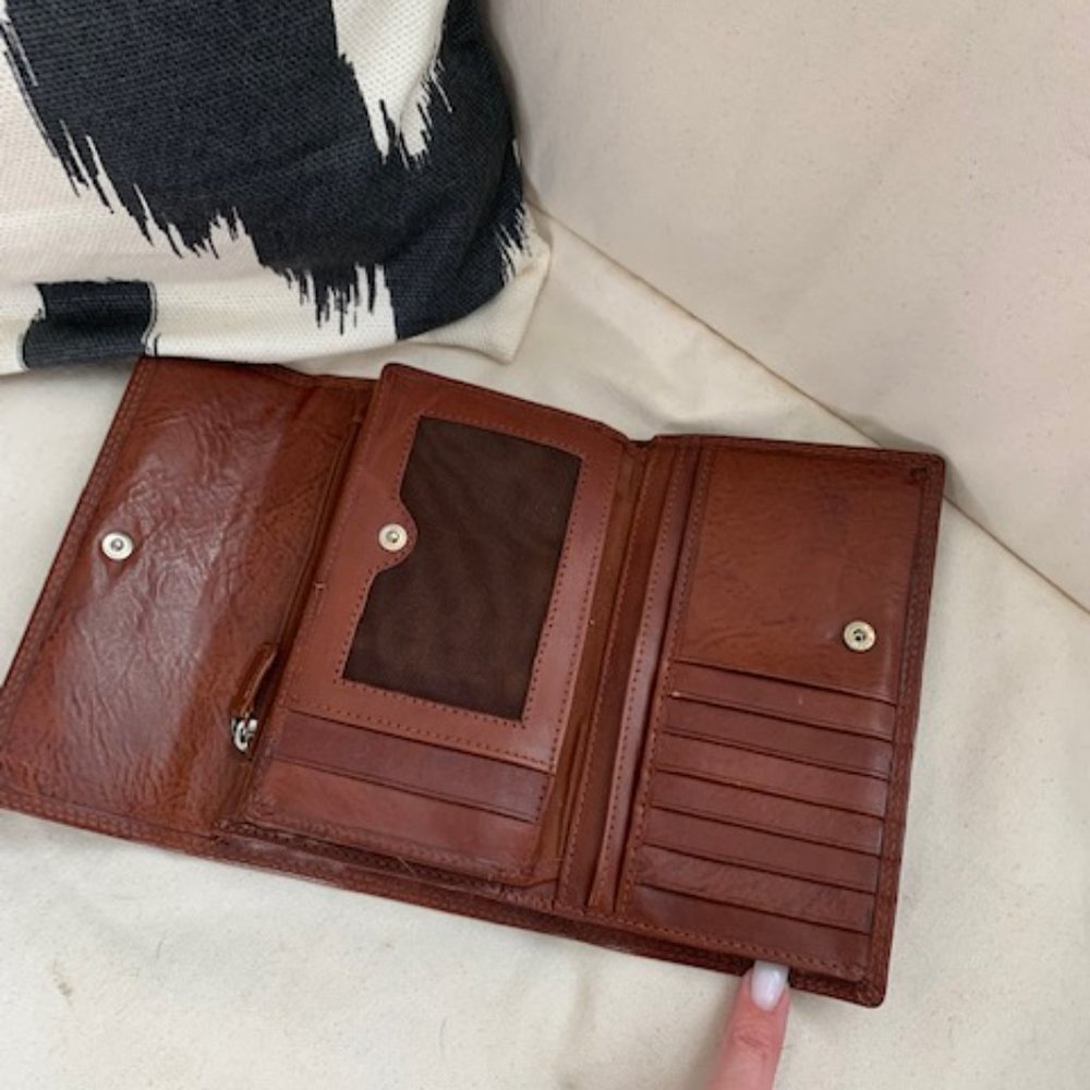 Beautiful all leather medium-sized wallet - Picture 5 of 12